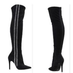 NWB Osvaldo Rossi Glitter Lurex Boots